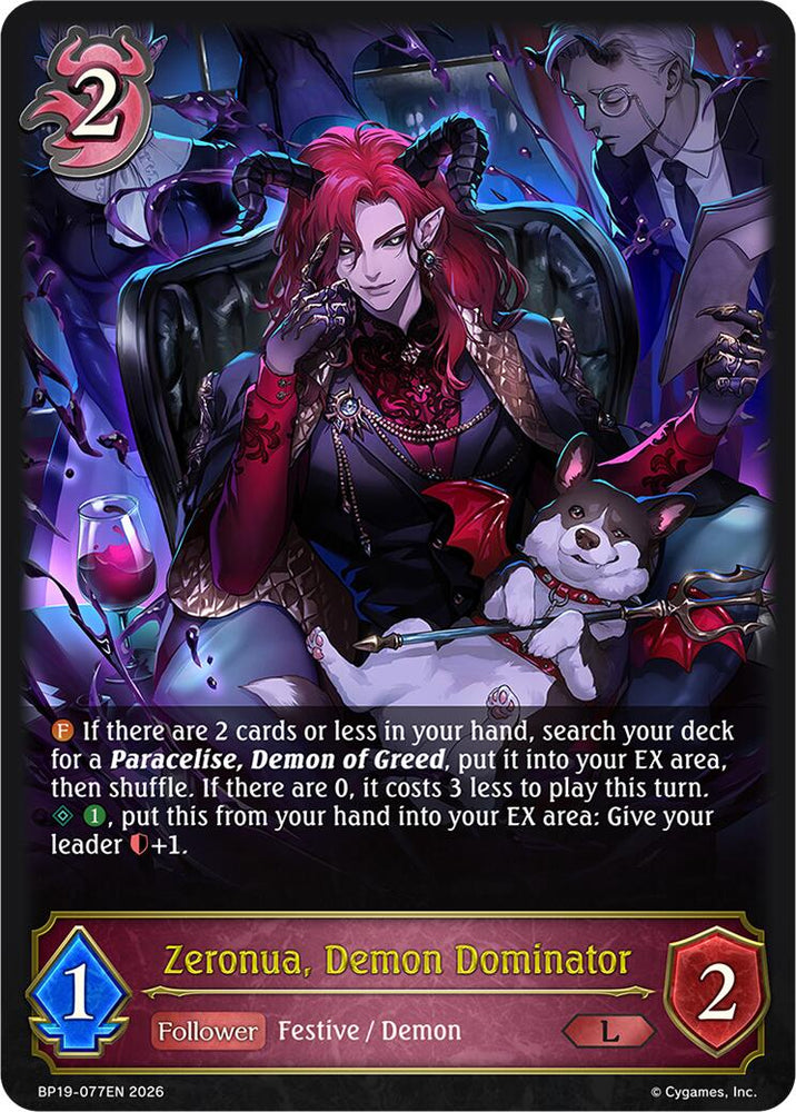Zeronua, Demon Dominator (BP19-077EN) [Eightfold Retribution]