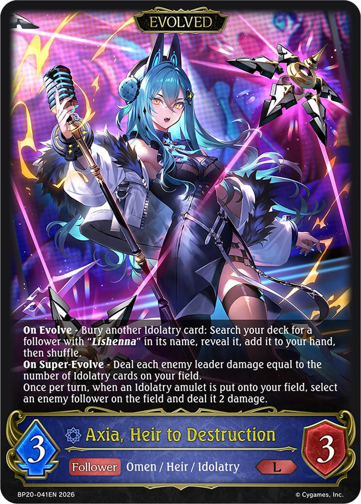 Axia, Heir to Destruction (Evolved) (BP20-041EN) [Omens and Heirs]