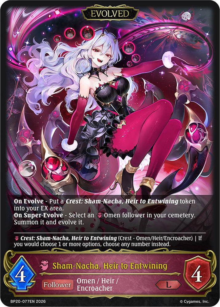 Sham-Nacha, Heir to Entwining (Evolved) (BP20-077EN) [Omens and Heirs]