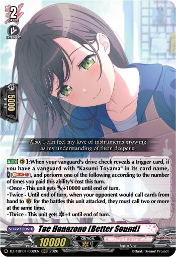Tae Hanazono [Better Sound] (DZ-TBP01/002EN) [BanG Dream! Girls Band Party!]