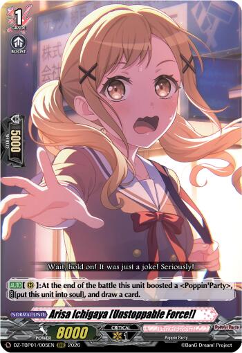 Arisa Ichigaya [Unstoppable Force!] (DZ-TBP01/005EN) [BanG Dream! Girls Band Party!]