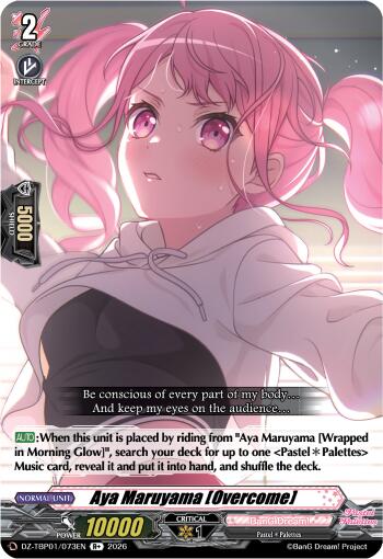 Aya Maruyama [Overcome] (DZ-TBP01/073EN) [BanG Dream! Girls Band Party!]
