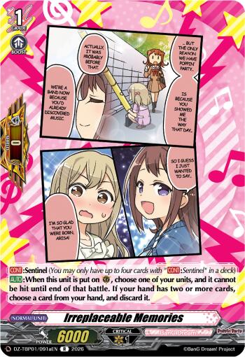 Irreplaceable Memories (A) (DZ-TBP01/091aEN) [BanG Dream! Girls Band Party!]
