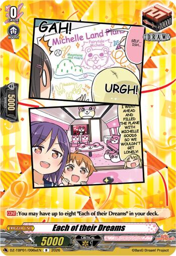 Each of their Dreams (E) (DZ-TBP01/096eEN) [BanG Dream! Girls Band Party!]