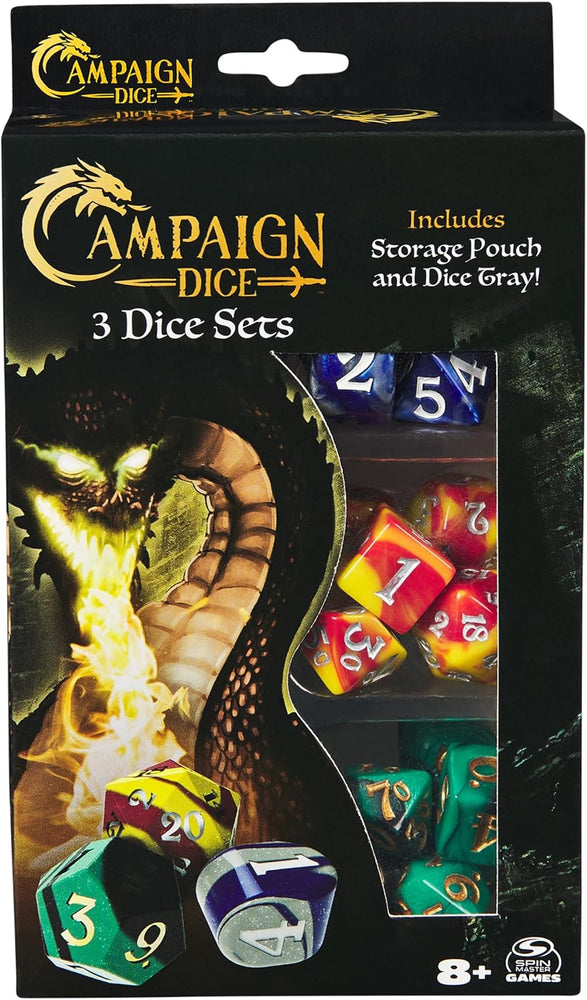 Campaign Dice - Sealed, box is worn, lots of scratches