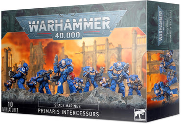Warhammer 40,000 Space Marines Primaris Intercessors miniatures box