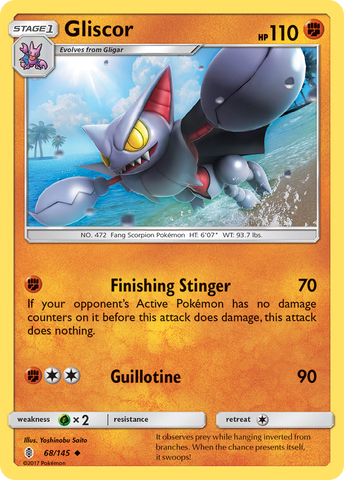 Gliscor (68/145) [Sun & Moon: Guardians Rising]