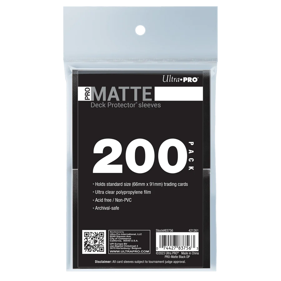 PRO-Matte Standard Deck Protector Sleeves Bundle (200ct)