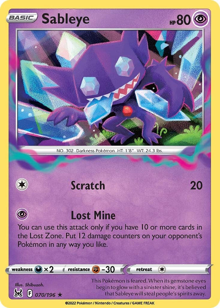 Sableye (070/196) [Sword & Shield: Lost Origin]