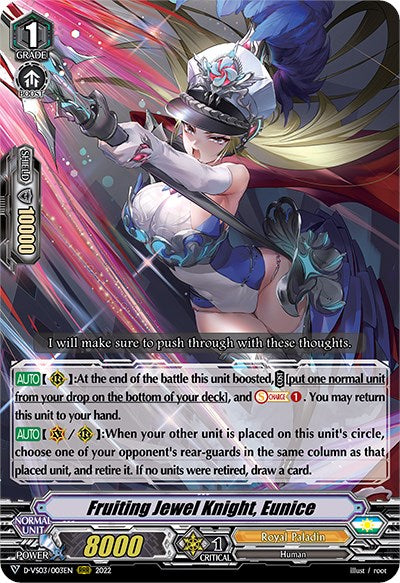 Fruiting Jewel Knight, Eunice (D-VS03/003EN) [V Clan Collection Vol.3]