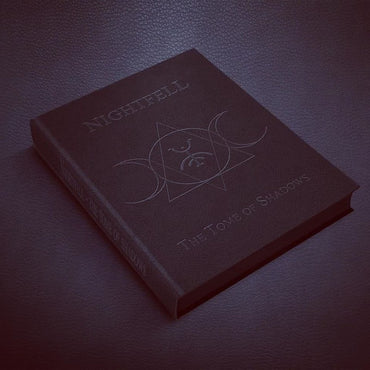 Nightfell Tome of Shadows Deluxe Hardback (GM Screen, Character Sheets, and Cardboard Standees Included!)