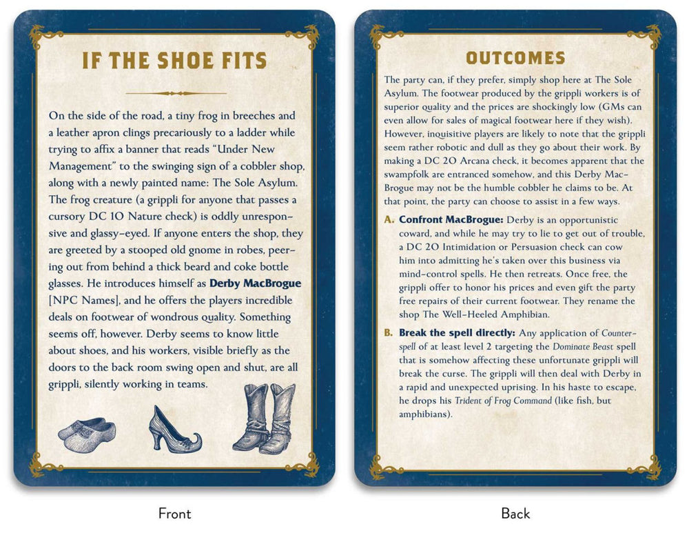 The Dungeonmeister Deck of Side Quests