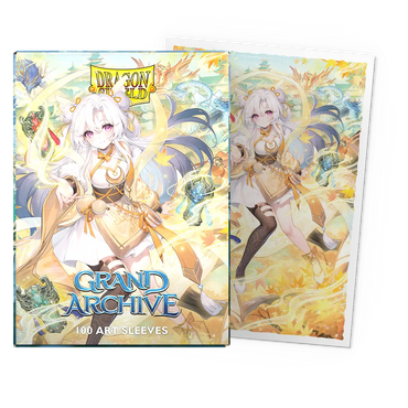 Dragon Shield Sleeves: Standard- Matte 'Grand Archive Guo Jia, Heaven's Favored' Art (100 ct.)