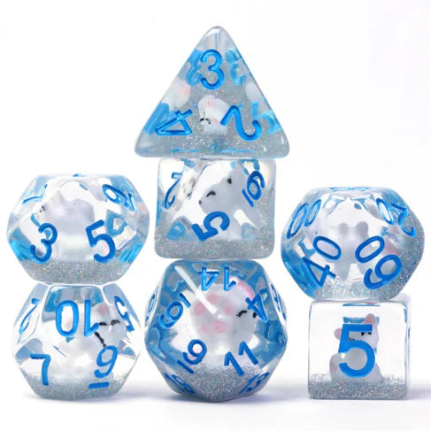 Arctic Fox RPG Dice Set by Foam Brain Games