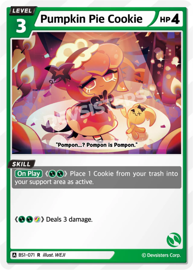 Pumpkin Pie Cookie (BS1-071) R [Brave Beginning]