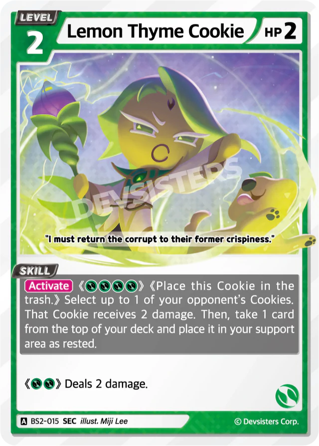 Lemon Thyme Cookie (BS2-015) SEC [Brave Beginning]