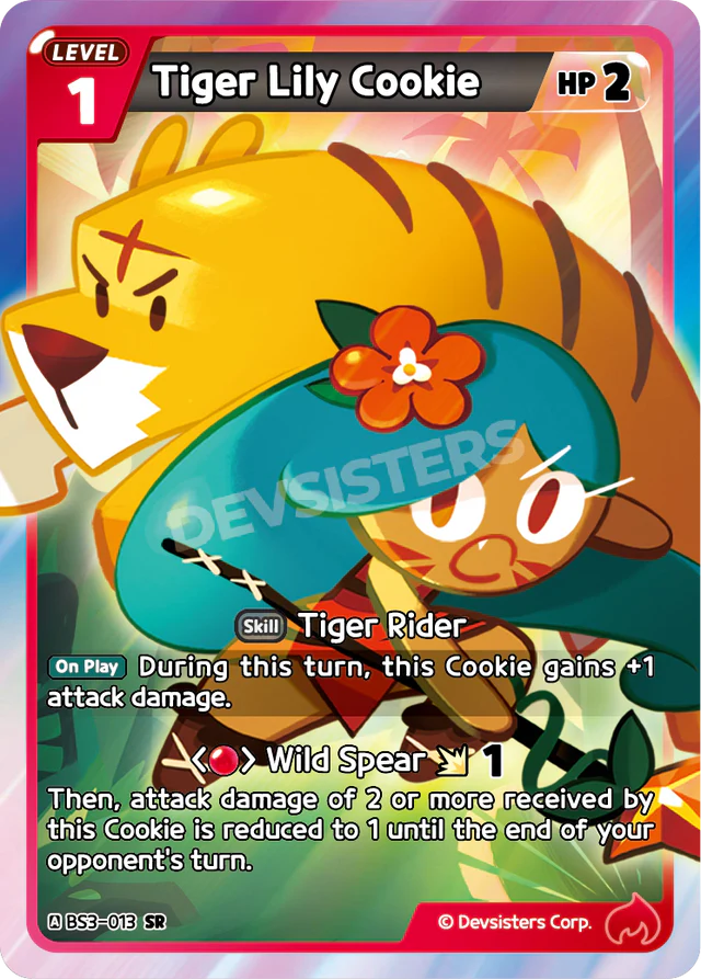 Tiger Lily Cookie (BS3-013) SR [Age of Heroes and Kingdoms]