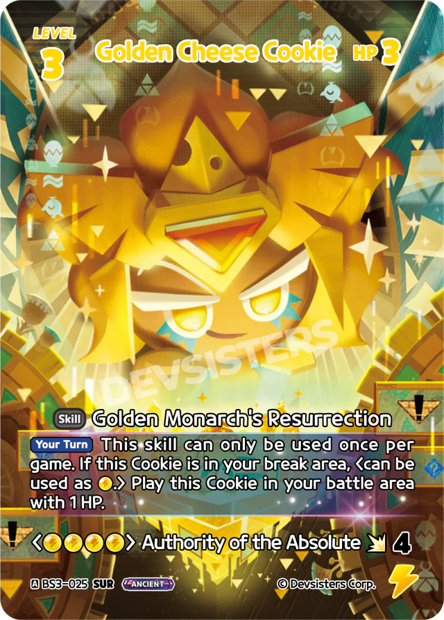 Golden Cheese Cookie (BS3-025) SUR [Age of Heroes and Kingdoms]