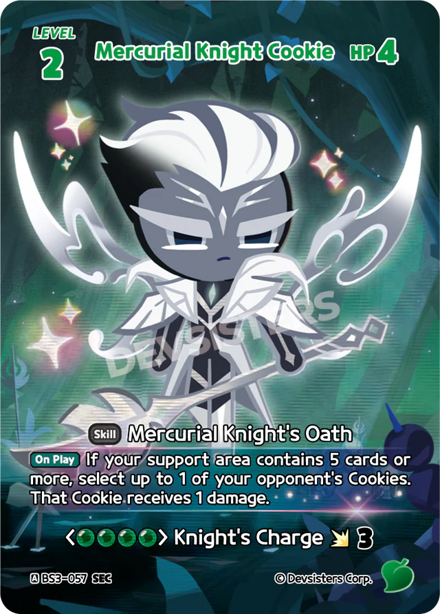 Mercurial Knight Cookie (BS3-057) SEC [Age of Heroes and Kingdoms]