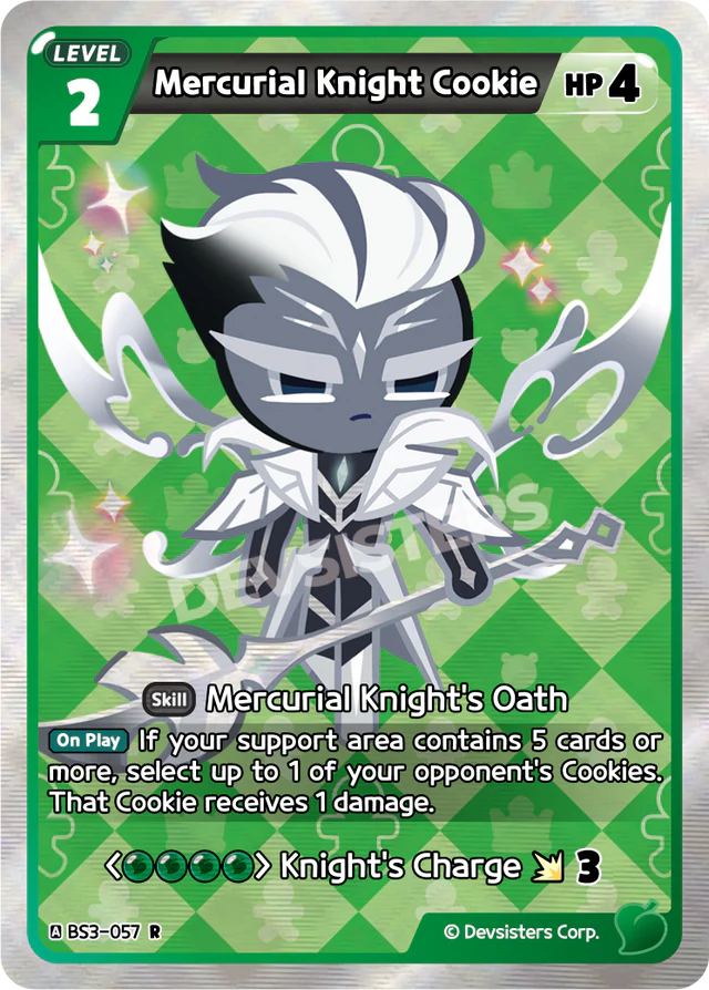 Mercurial Knight Cookie (BS3-057) R[Age of Heroes and Kingdoms] *MAY HAVE VISIBLE PRINT LINES*