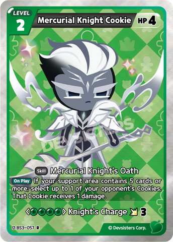 Mercurial Knight Cookie (BS3-057) R[Age of Heroes and Kingdoms] *MAY HAVE VISIBLE PRINT LINES*