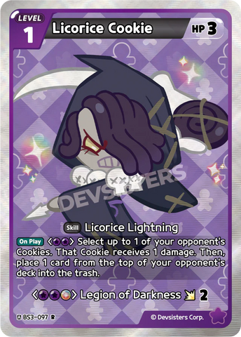 Licorice Cookie (BS3-097) R [Age of Heroes and Kingdoms] *MAY HAVE VISIBLE PRINT LINES*