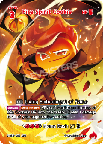 Fire Spirit Cookie (BS4-005) SUR[Age of Heroes and Kingdoms]