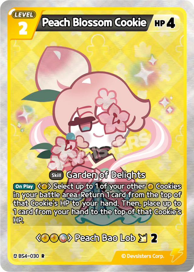 Peach Blossom Cookie (BS4-030) R [Age of Heroes and Kingdoms] *MAY HAVE VISIBLE PRINT LINES*