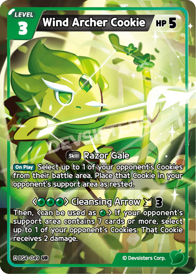Wind Archer Cookie (BS4-049) UR [Age of Heroes and Kingdoms]