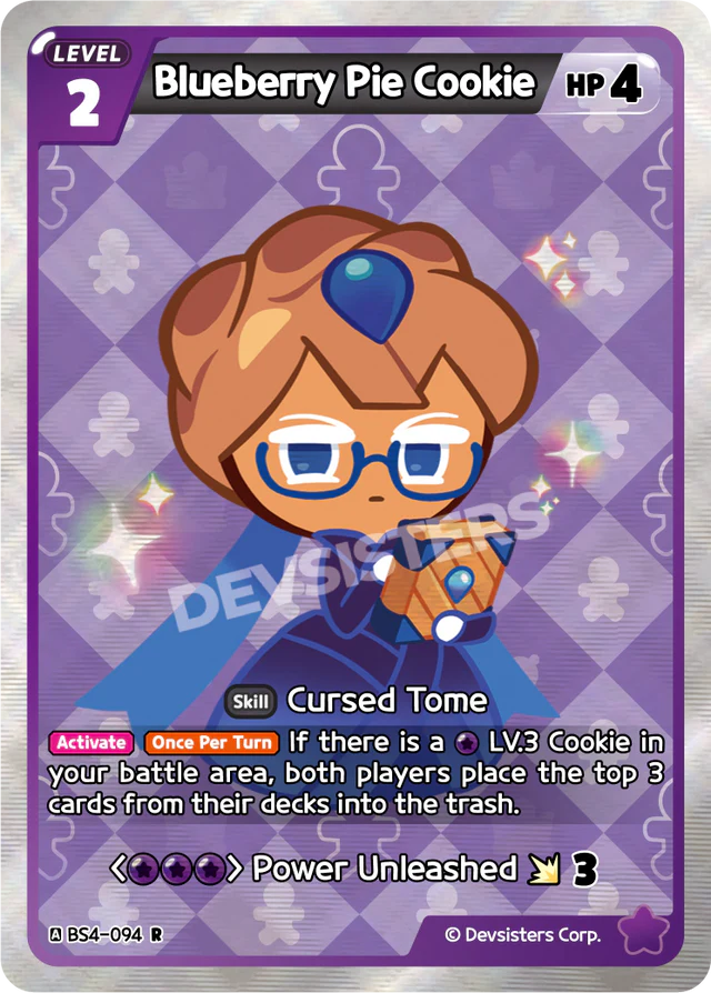 Blueberry Pie Cookie (BS4-094) R [Age of Heroes and Kingdoms] *MAY HAVE VISIBLE PRINT LINES*