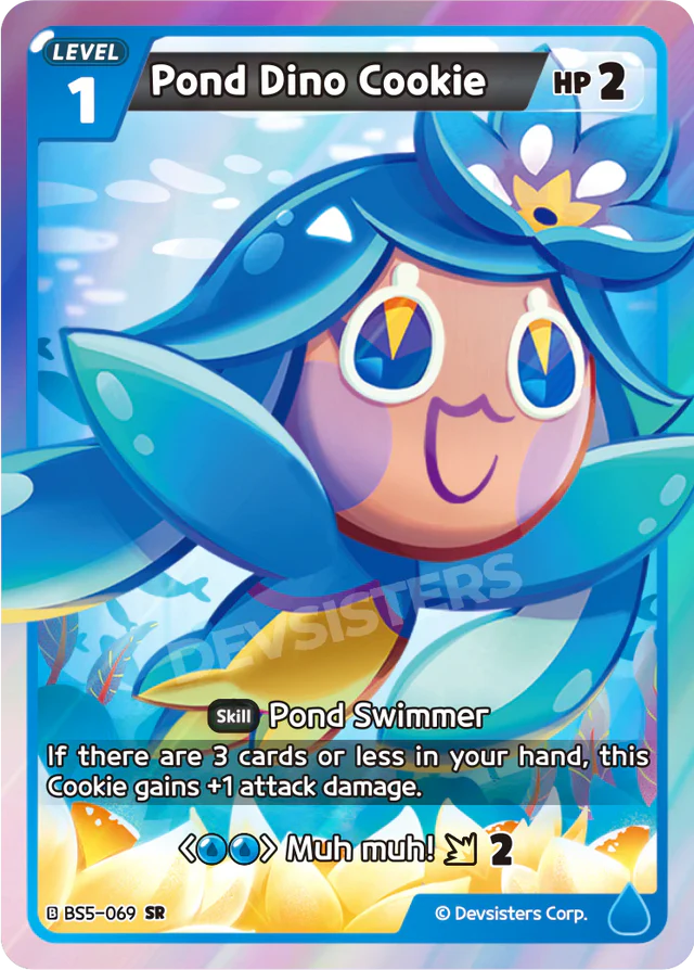 Pond Dino Cookie (BS5-069) SR [Arena of Glory]