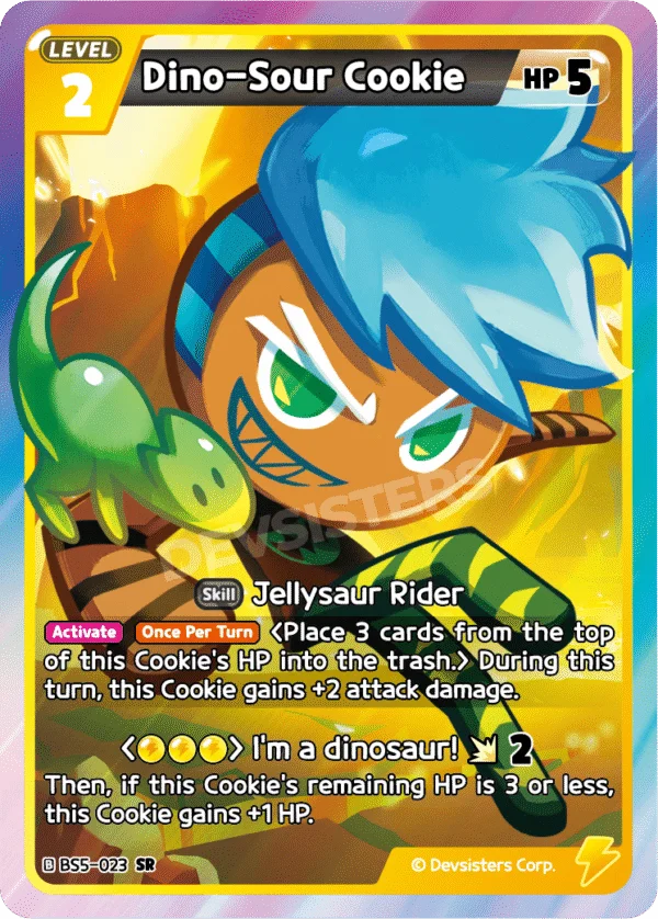 Dino-Sour Cookie (BS5-023) SR [Arena of Glory]