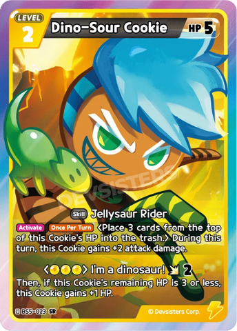 Dino-Sour Cookie (BS5-023) SR [Arena of Glory]