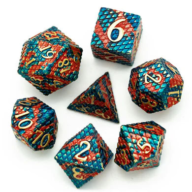 FoamBrain Games Dice Dragon Scale: Blue Fire