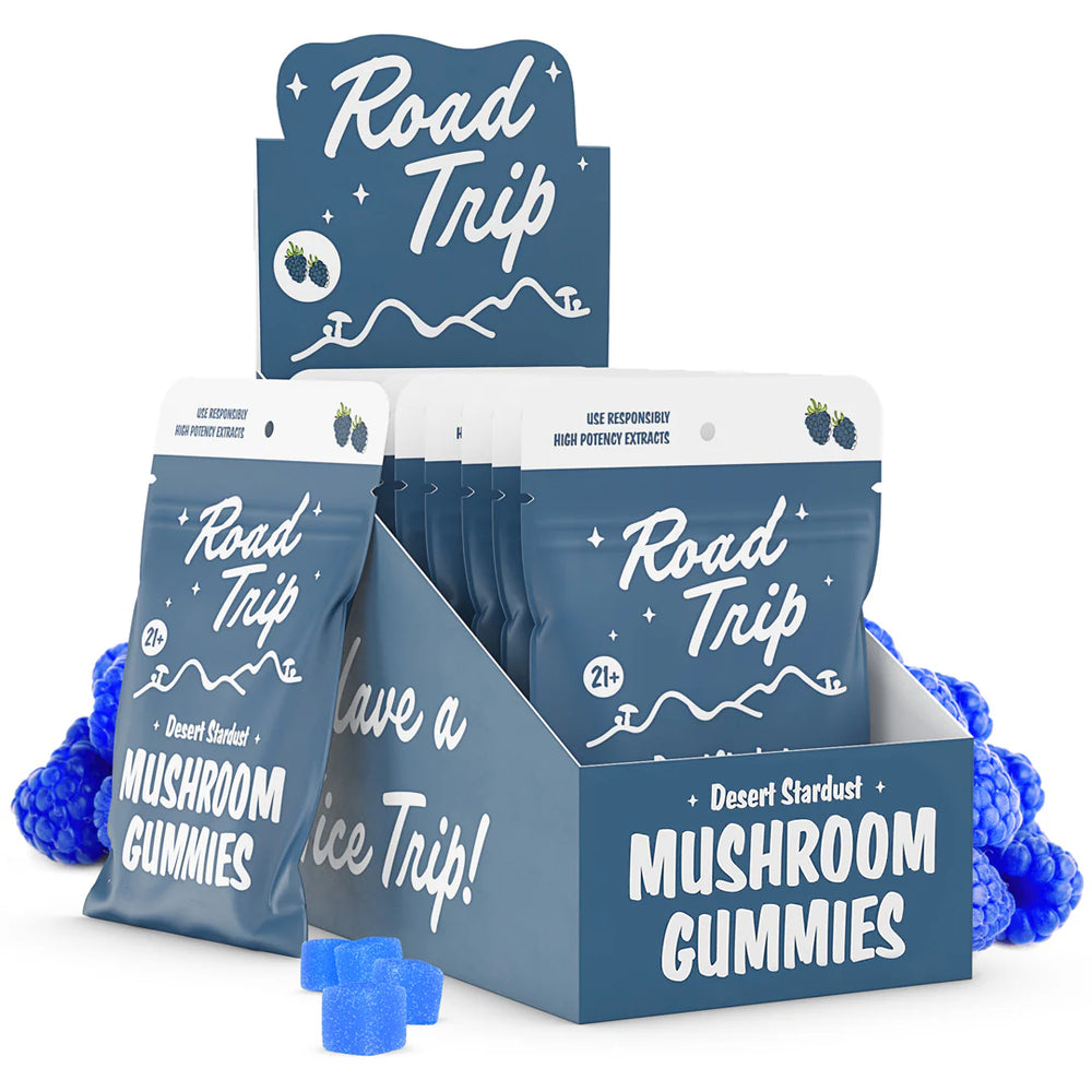 Desert Stardust Magic Mushroom Gummies - Blue Raspberry