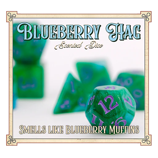 Blueberry Hag Scented Dice by Baron Smelly Bones