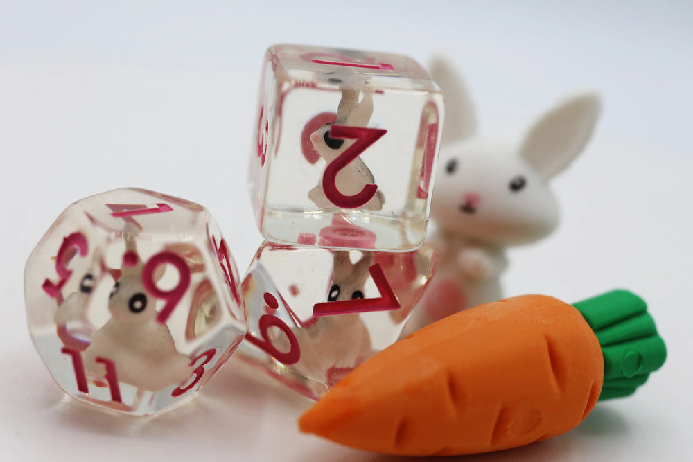 Backyard Bunny RPG Dice Set by Foam Brain Games