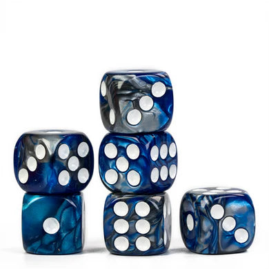 Cold Iron 12 piece D6 Set by Foam Brain Games