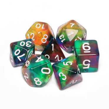 Colorful Wind RPG Dice Set by Foam Brain Games