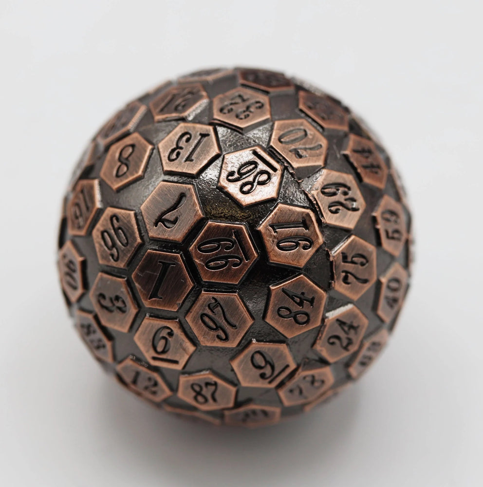 Copper 45mm Metal D100 by Foam Brain Games