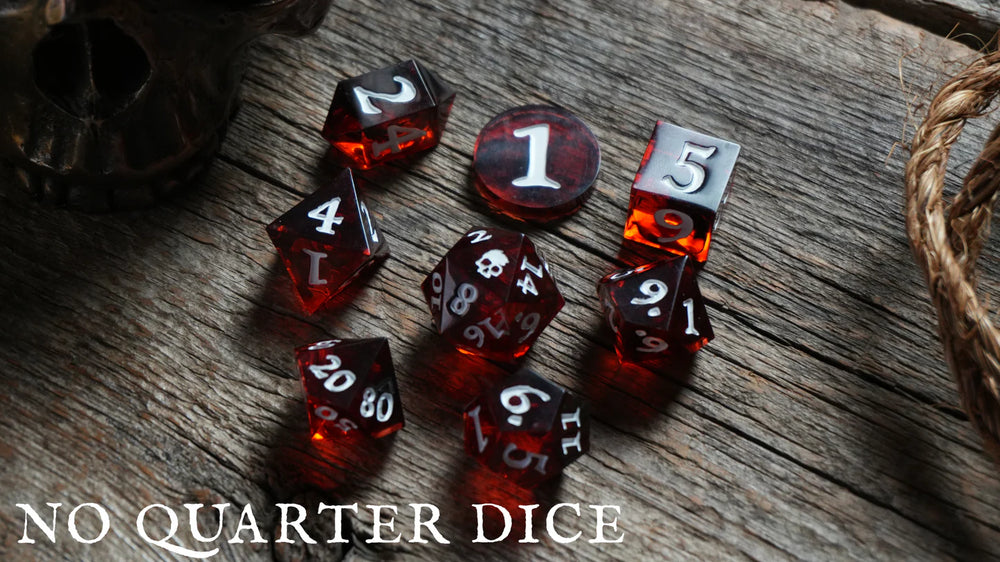 Pirate Borg Resin Dice - No Quarter 12pc
