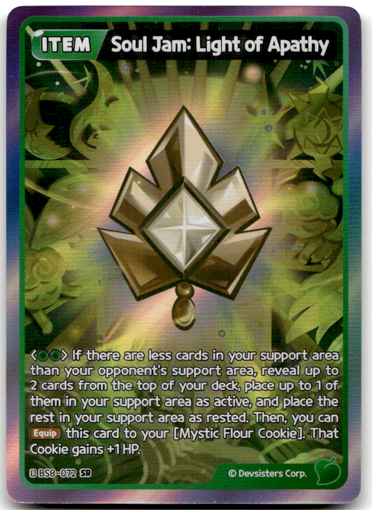 Soul Jam: Light of Apathy (BS8-072) SR