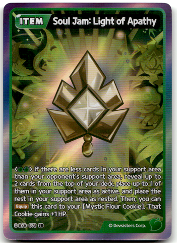 Soul Jam: Light of Apathy (BS8-072) SR