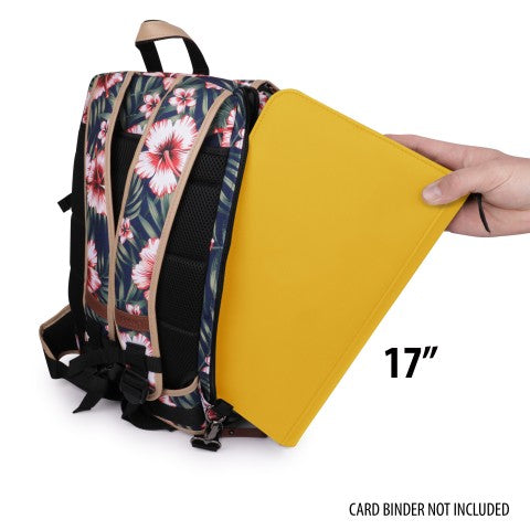 Enhance: Designer Edition Trading Card Storage Backpack Tropical