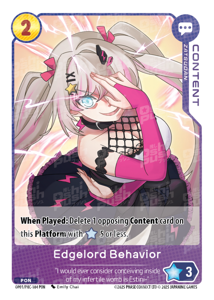 Edgelord Behavior (OP01-104)
