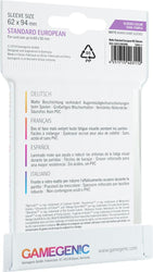 Matte Sleeves: Standard European (62 x 94 mm)