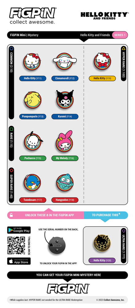 Hello Kitty and Friends Mystery Pins