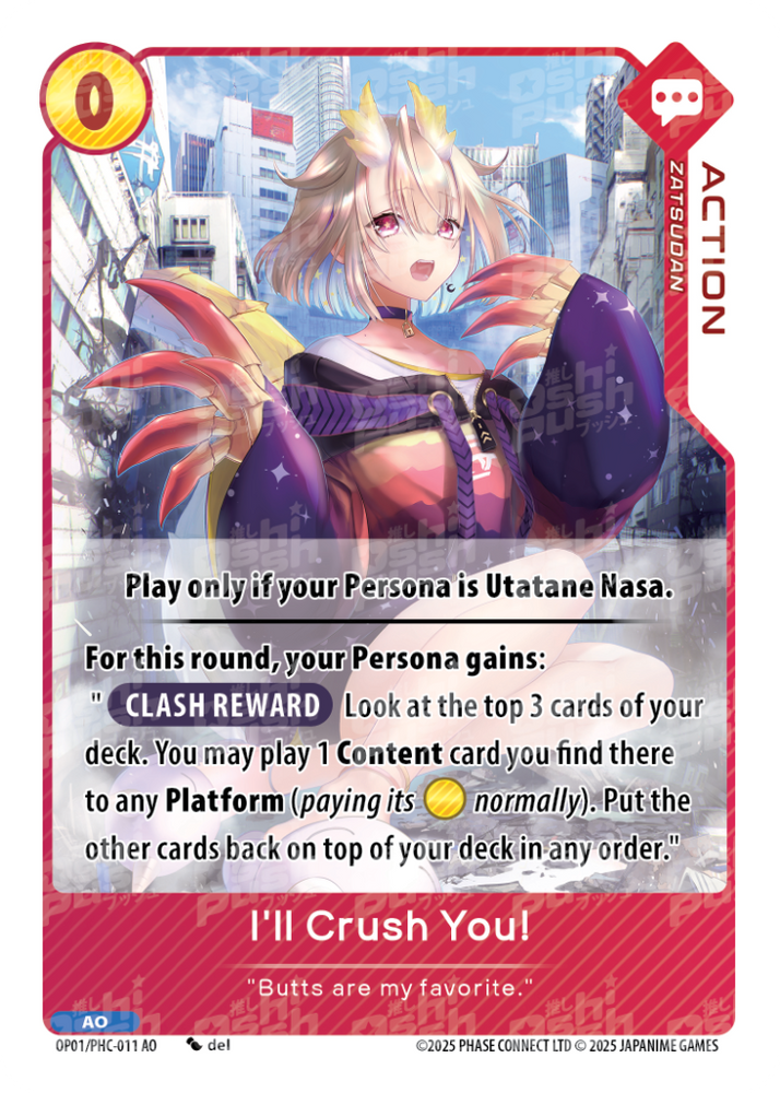 I'll Crush You! (OP01-011)