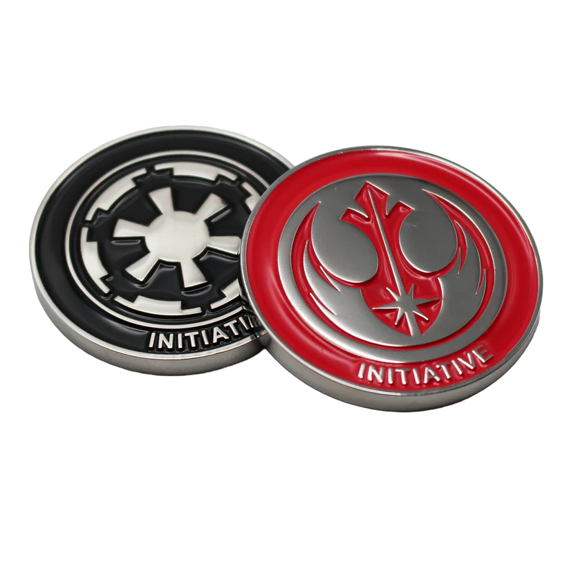 Metal Star Wars Unlimited (Empire | Jedi) Initiative Token by MetalFabTokens