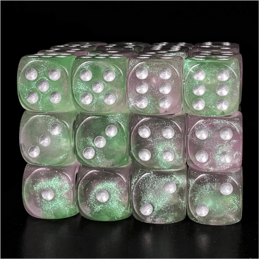 Lavender Lilacs 12 piece D6 Set by Foam Brain Games